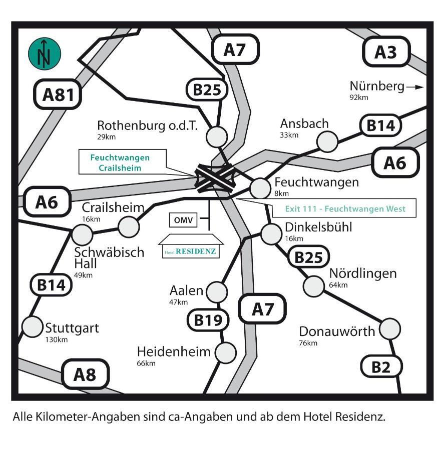 Hotel Residenz Schnelldorf Bagian luar foto